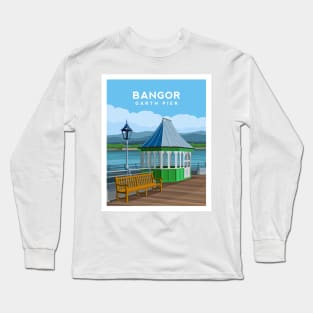 Garth Pier in Bangor, North Wales Long Sleeve T-Shirt